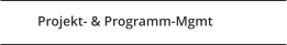 Projekt- & Programm-Mgmt